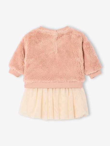 Baby sweatshirt + skirt set rosy 