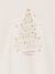 Christmas T-Shirt with Shiny Christmas Tree Motif & Long Sleeves ecru 