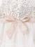 Girl's Christmas dress with sequins and tulle ecru 