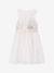 Girl's Christmas dress with sequins and tulle ecru 