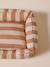 Quilted pet basket FAMILY clay beige+hazel+striped white 