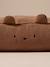 Quilted velvet pet basket FAMILY camel 