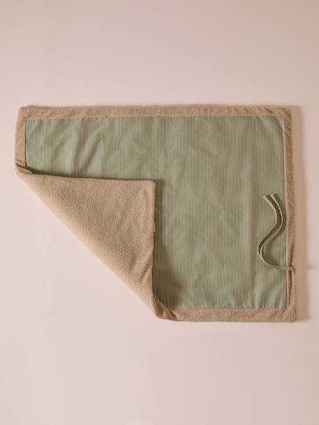 Nomadic rug/blanket for FAMILY pets printed brown+striped green 