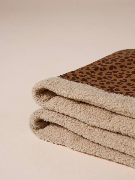 Nomadic rug/blanket for FAMILY pets printed brown+striped green 