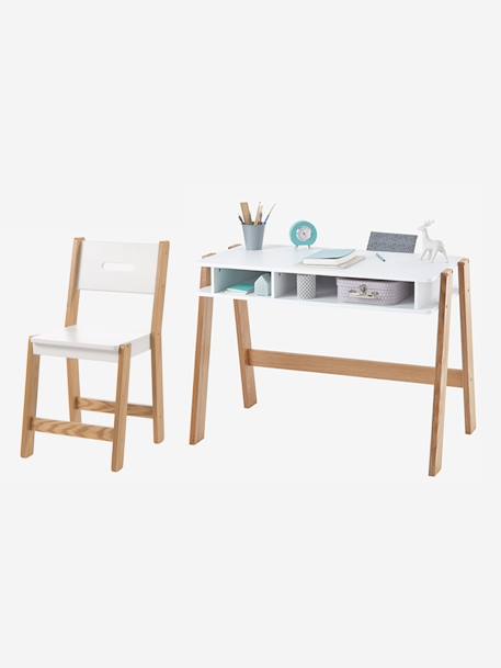Junior Chair, Seat Height 45 cm, ARCHITEKT LINE Wood/White 