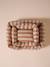 Quilted pet basket FAMILY clay beige+hazel+striped white 