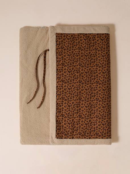 Nomadic rug/blanket for FAMILY pets printed brown+striped green 