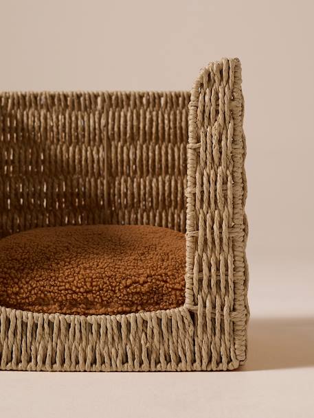 Rope cat basket in FAMILY paper beige 