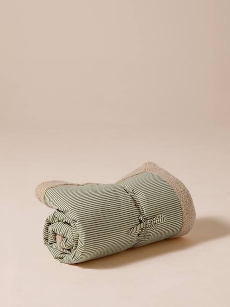 Nomadic rug/blanket for FAMILY pets printed brown+striped green 