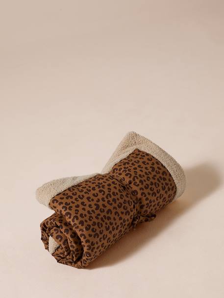 Nomadic rug/blanket for FAMILY pets printed brown+striped green 