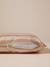 Quilted pet basket FAMILY clay beige+hazel+striped white 