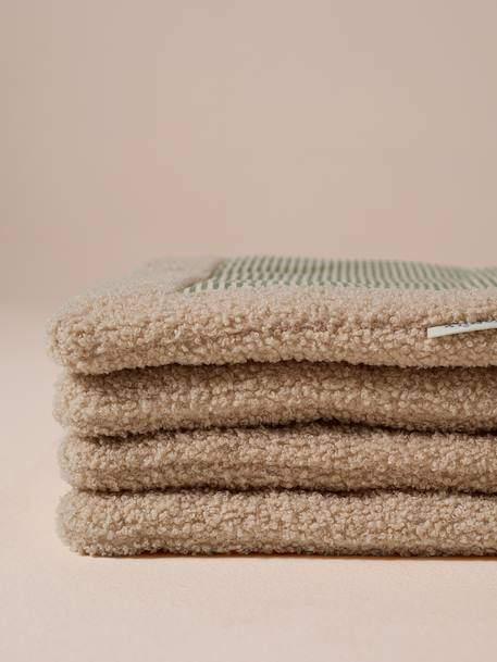 Nomadic rug/blanket for FAMILY pets printed brown+striped green 