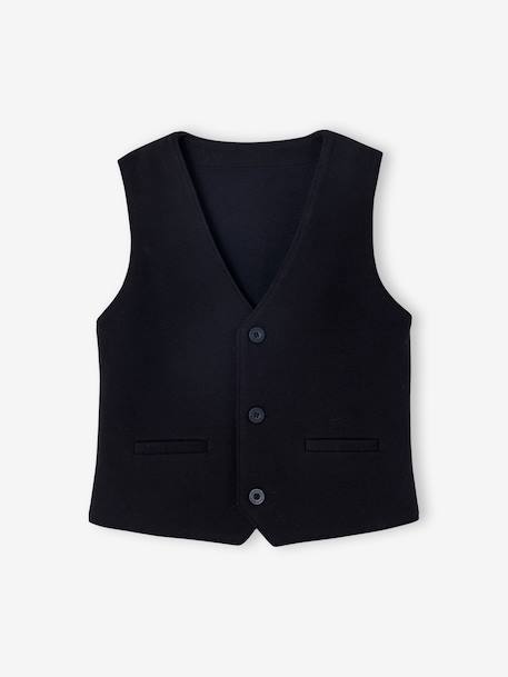 Christmas Shirt & Waistcoat Set for Boys black 