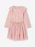 Tulle Petticoat & Frilled T-Shirt Christmas Set for Girls rosy 