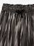 Girl's wide-leg pleated lam‚ trouser silver 