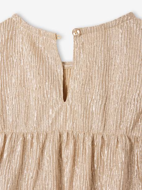 Long-Sleeved Christmas T-Shirt for Girls gold 