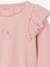 Tulle Petticoat & Frilled T-Shirt Christmas Set for Girls rosy 