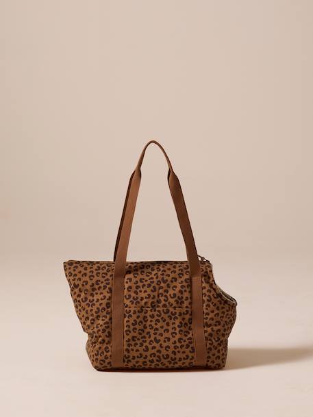 FAMILY pet carrier bag printed brown 