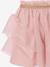 Tulle Petticoat & Frilled T-Shirt Christmas Set for Girls rosy 