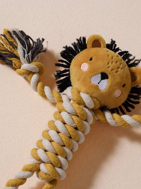 Dog rope chew toy yellow 
