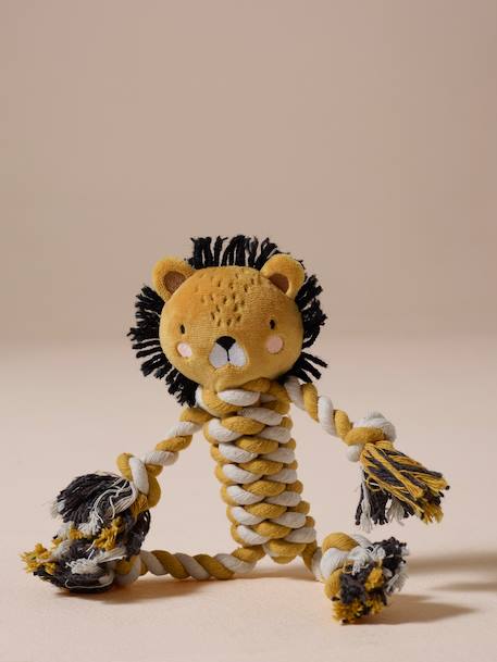 Dog rope chew toy yellow 
