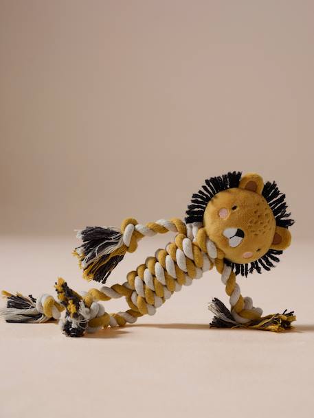 Dog rope chew toy yellow 