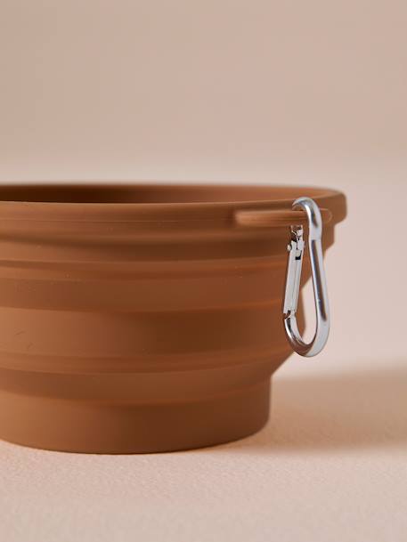 Collapsible silicone bowl, FAMILY camel 