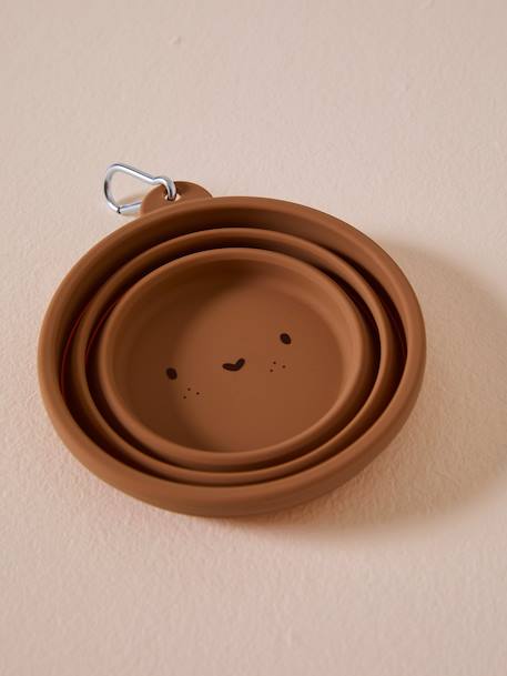 Collapsible silicone bowl, FAMILY camel 