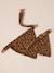 Dog bandana collar FAMILY printed brown 