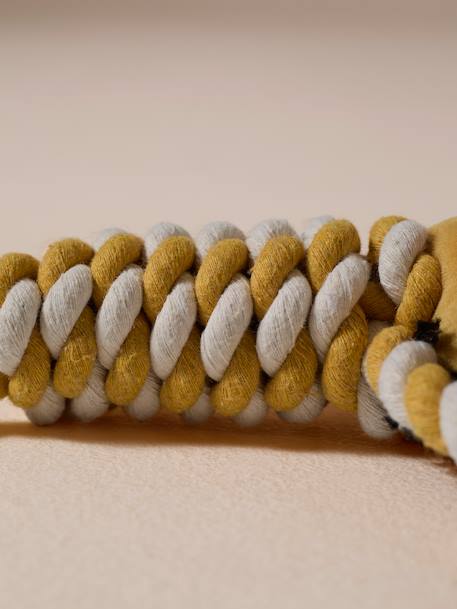 Dog rope chew toy yellow 