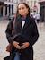Woollen Cloth Coat, Adaptive for Maternity & Babywearing, by ENVIE DE FRAISE black+hazel 
