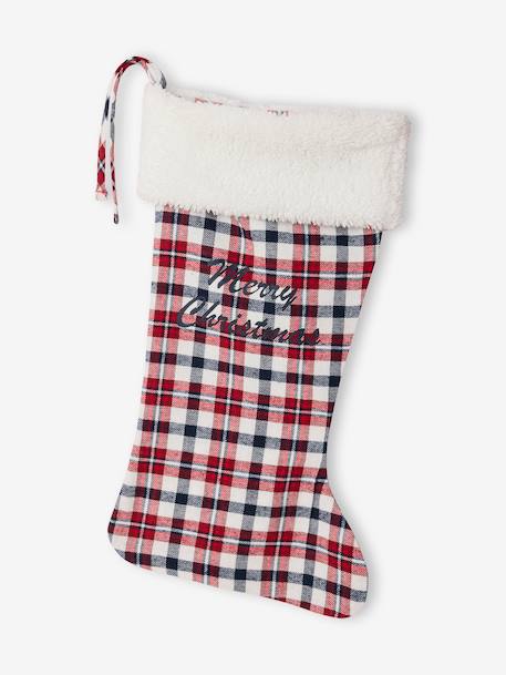 Chequered Jumpsuit + Socks Set for Newborns red 