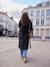 Woollen Cloth Coat, Adaptive for Maternity & Babywearing, by ENVIE DE FRAISE black+hazel 