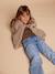Sherpa Jacket with Leopard-Print Lining, Mother-Daughter Capsule Collection, ENVIE DE FRAISE taupe 