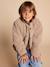 Sherpa Jacket with Leopard-Print Lining, Mother-Daughter Capsule Collection, ENVIE DE FRAISE taupe 