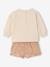 Christmas Set for Baby Girls: Sequinned Sweatshirt & Shorts gold 