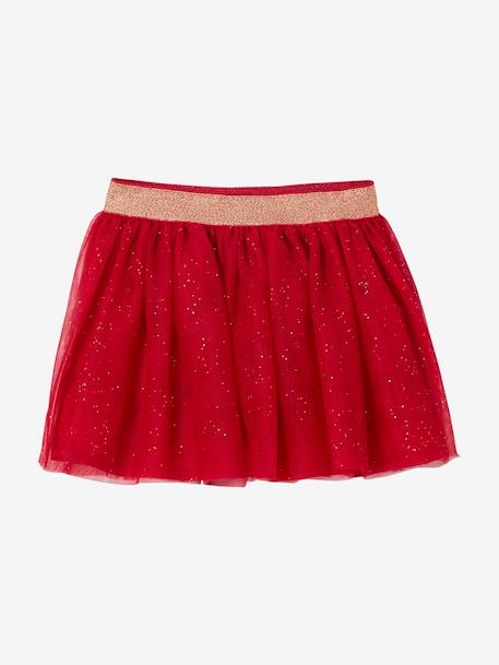 Baby girl set T-shirt skirt band for head accessories for hair Christmas gift box red 