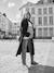 Woollen Cloth Coat, Adaptive for Maternity & Babywearing, by ENVIE DE FRAISE black+hazel 