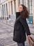 Long, Convertible Lightweight Jacket for During & After Pregnancy by ENVIE DE FRAISE black 