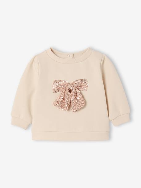 Christmas Set for Baby Girls: Sequinned Sweatshirt & Shorts gold 