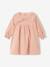 Baby girl dress, band for head accessories for hair, tights and Christmas gift box set rosy 