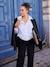 Wide-leg ENVIE DE FRAISE maternity trousers with a tailored feel black 