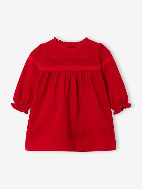 3-Piece Christmas Set for Newborns: Dress + Headband + Tights red 