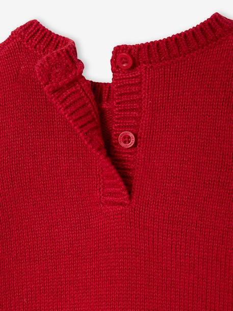 Christmas Reindeer Motif Jumper for Baby Boys red 