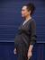 Long Dress with Zebra Print for Maternity & Nursing, ENVIE DE FRAISE chocolate 