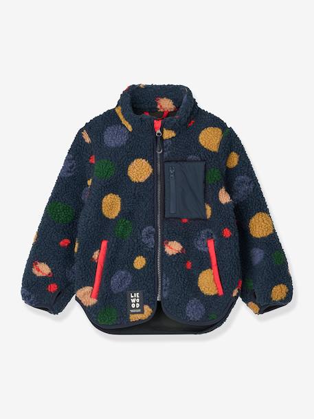 Nolan Fleece Jacket, LIEWOOD brown+navy blue 