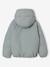 Lightweight jacket with crossover fastening for girls grey green 
