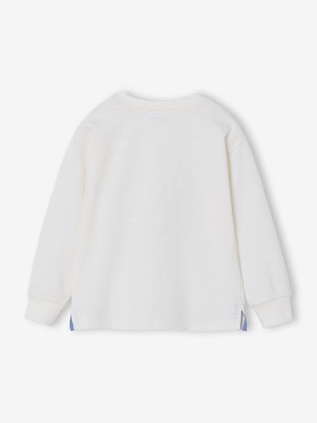 Long-Sleeved T-Shirt for Boys ecru 