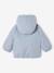 Lightweight jacket with polar fleece lining and hood crystal blue 