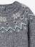 Baby Christmas jacquard jumper from the family capsule collection marl grey 